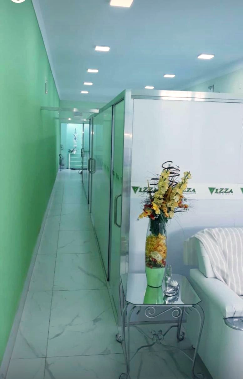 Corredor interno da clínica